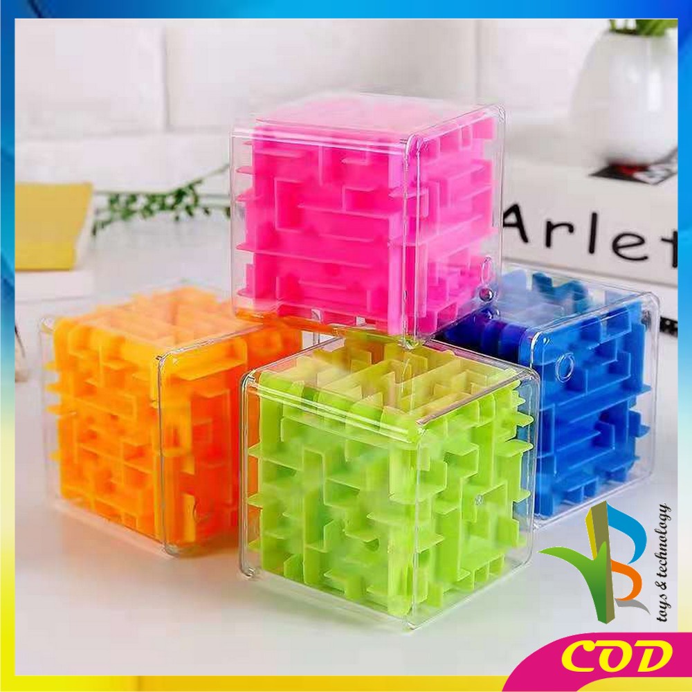 RB-M274 Mainan Maze Puzzle Ball / Mainan Puzzle Labirin Transparan 3D Mainan Jadul Edukasi Motorik Anak