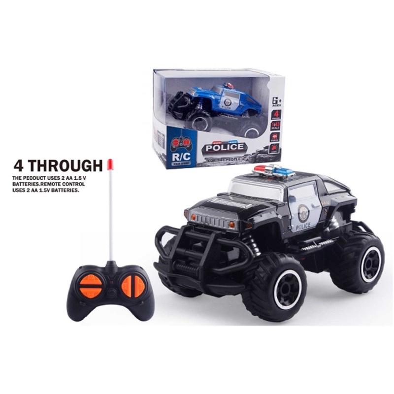 MAINAN RC JEEP POLICE MINI BAN BESAR