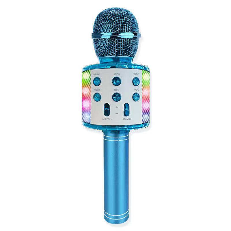 Microphone WS858 Karaoke Mic Bluetooth Speaker Mike ws 858 Mikropon Blutut karaoke wireless Sepiker smule mix cocok untuk semua Handphone karoke mice Youtuber smulle Suara Bagus Tanpa Kabel Bagus Kraoke Portable