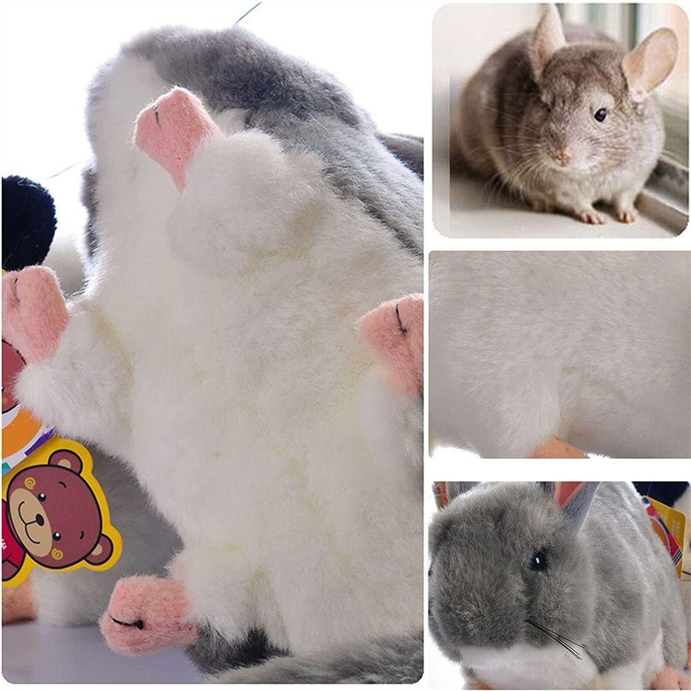 Lanfy Mouse Mainan Mewah Mainan Edukasi Ulang Tahun Simulasi Tikus Plush Mainan Mewah Hidup Asli Boneka Binatang