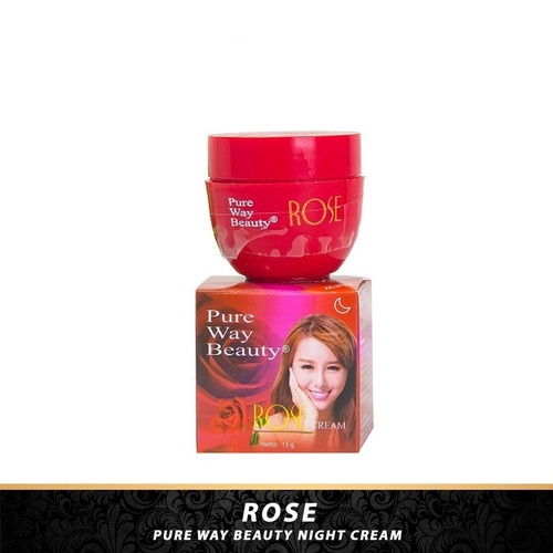 CREAM MALAM ROSE PURE WAY BEAUTY - CREAM MALAM PEMUTIH WAJAH