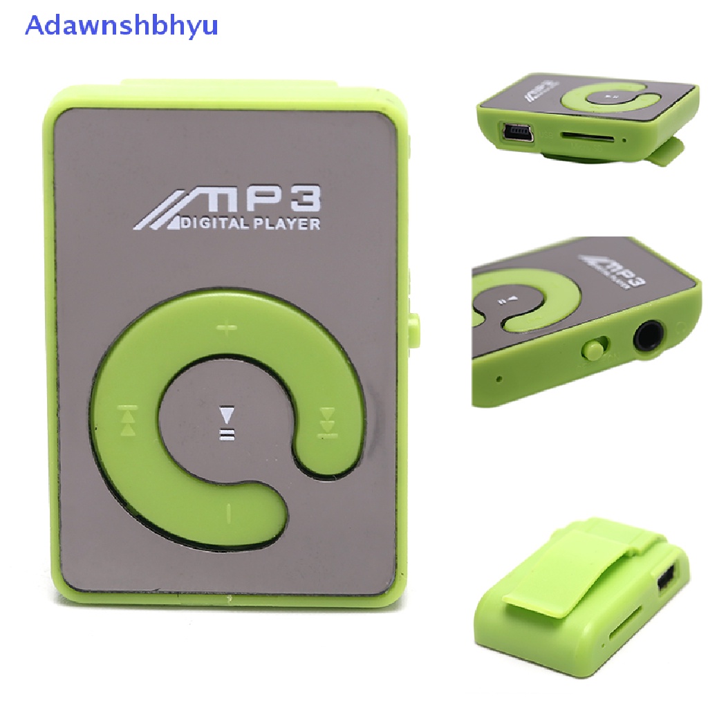 Adhyu Baru USB Klip MP3 Music Media Player Metal Support Max 32GB Kartu TF Mini ID