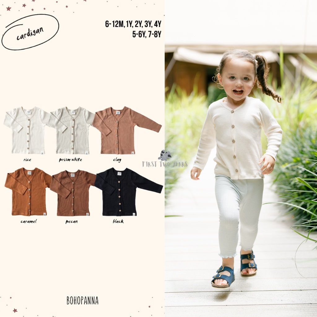 Bohopanna - Cardigan Unisex / Kardigan Atasan Bayi Anak