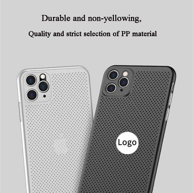 IPHONE Casing Pendingin Bahan Mesh Untuk Iphone14 13 12 11 Pro Max Plus Cover Penghilang Panas Breathable Cooling Case