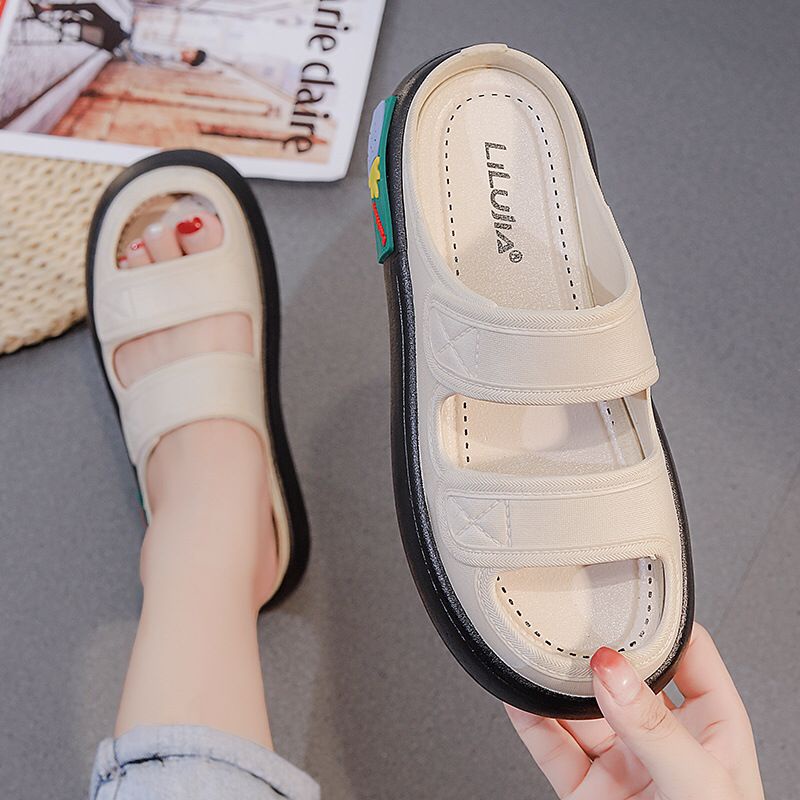 SHOEGALLERY TG1647 Sandal Gunung Import Wanita Tali Dua Tebal