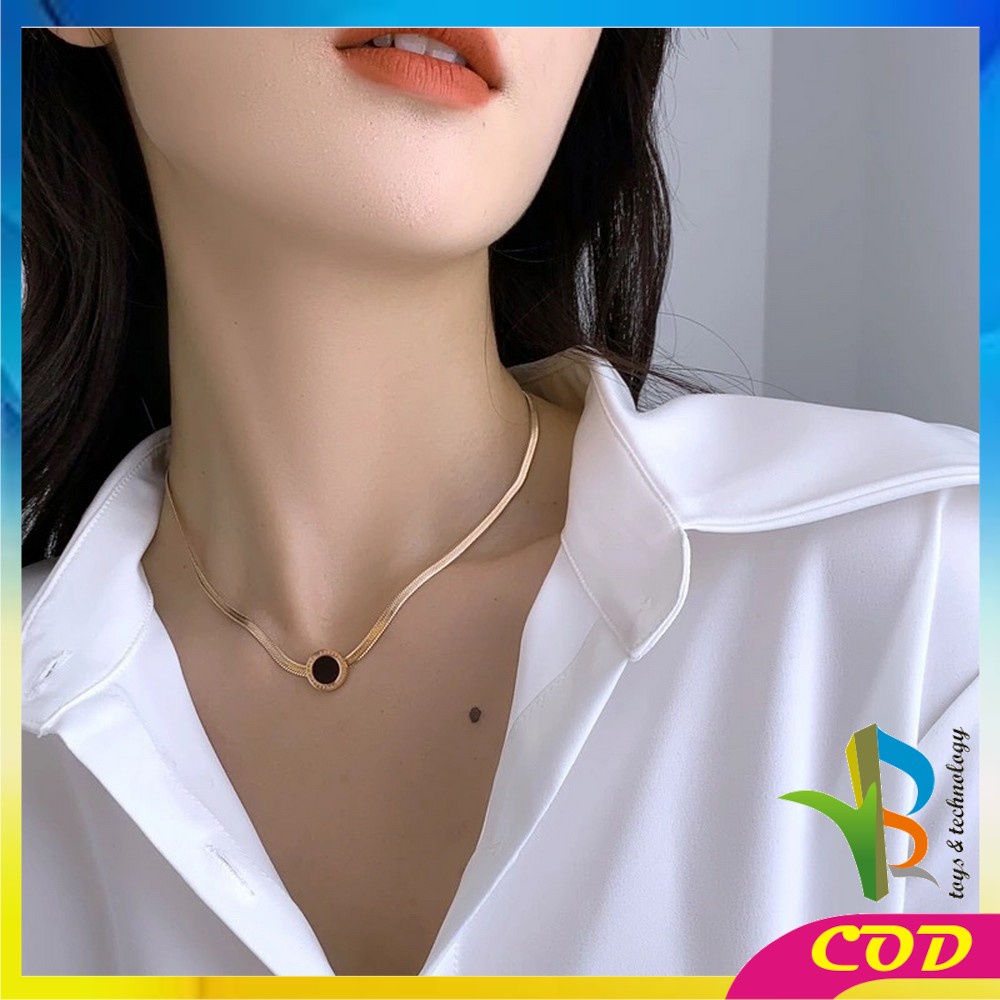 RB-K122 Kalung Wanita Infinity Love Aksesoris Fashion Cewek Korean Style Kalung Rantai Liontin / Pearl Necklace Aesthetic Women