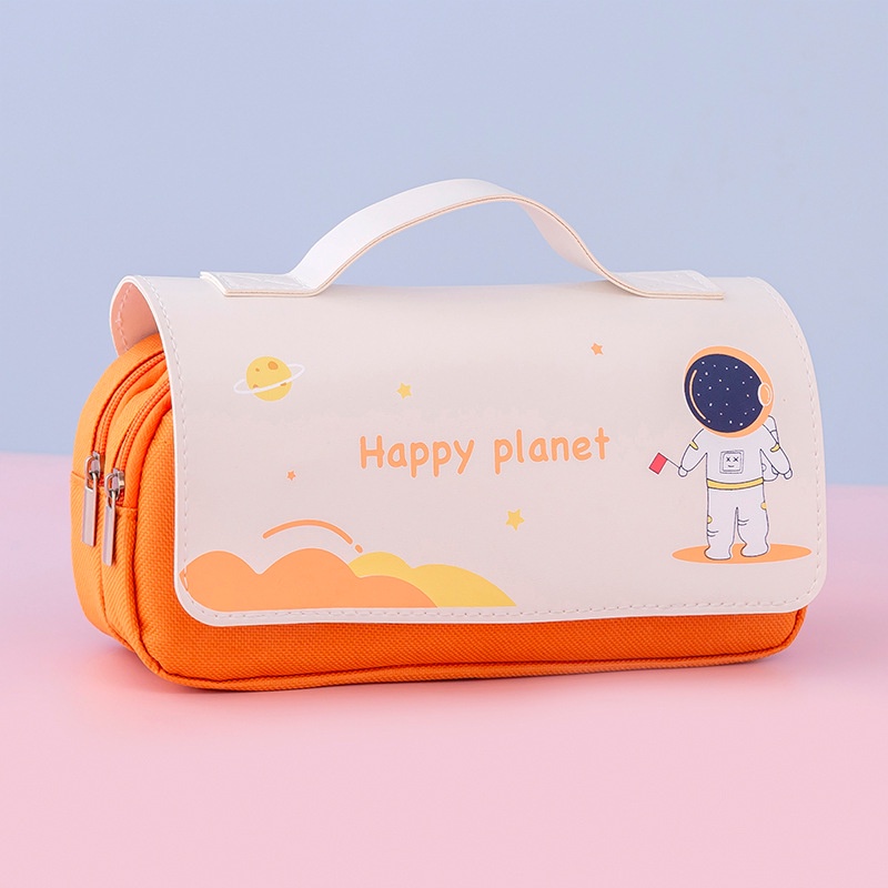 ♫ Megata ♫ KP002 Kotak Pensil Model Astronot  Kotak Pensil Sekolah