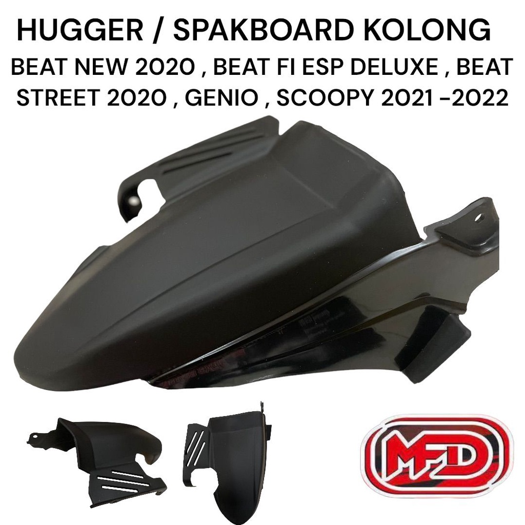 hugger spakbor belakang kolong beat new 2020 up genio scoopy 2020 up - spakboard kolong motor honda matic beat deluxe beat new scoopy new genio 2020 up