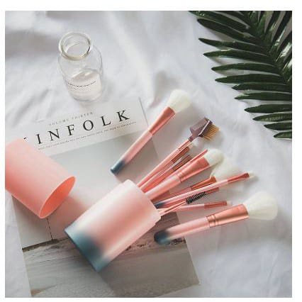 ~ PIYOSHI08 ~ Kuas Make Up 12 in 1 Set Tabung Brush Tube Alat Kecantikan Murah AF117