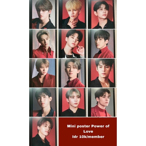 SEVENTEEN Power of Love PC Photocard Mini Poster- Digital Code version