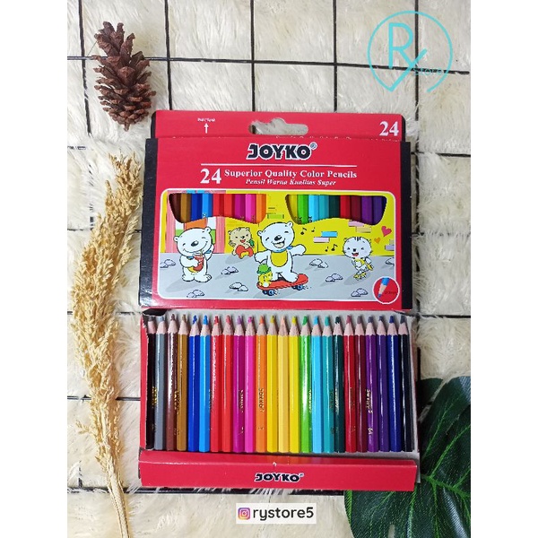 

PENSIL WARNA 24W JOYKO PENDEK