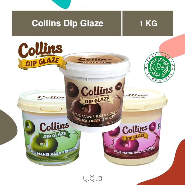 

Dip Glaze COLLINS 1KG / Topping Selai Donat Kue Pisang