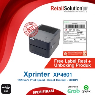 Printer Label Thermal USB Xprinter - XP4601 / XP-D4601 / XP-4601