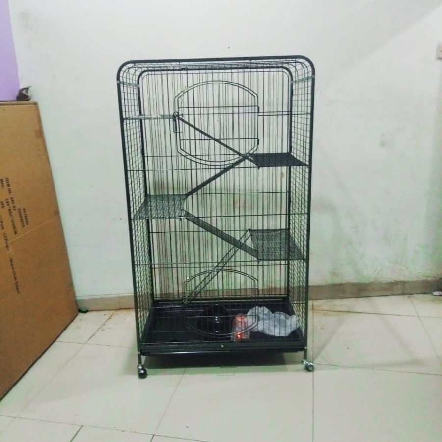 PROMO Kandang Besi Kandang Kucing Hewan 5 Lantai Octagon C-220 79x52x141cm Lucu