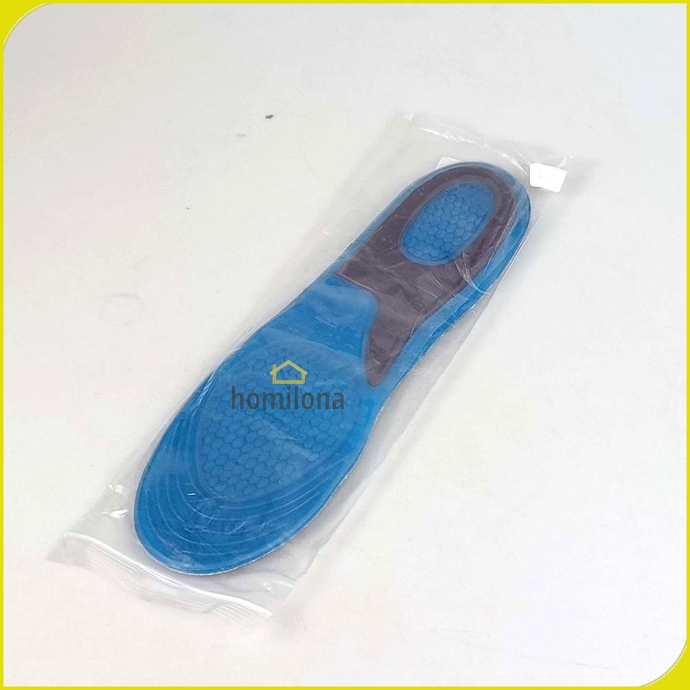 DADIJIER Alas Sol Dalam Sepatu Shock Absorb Gel Orthotic Arch KYL Blue