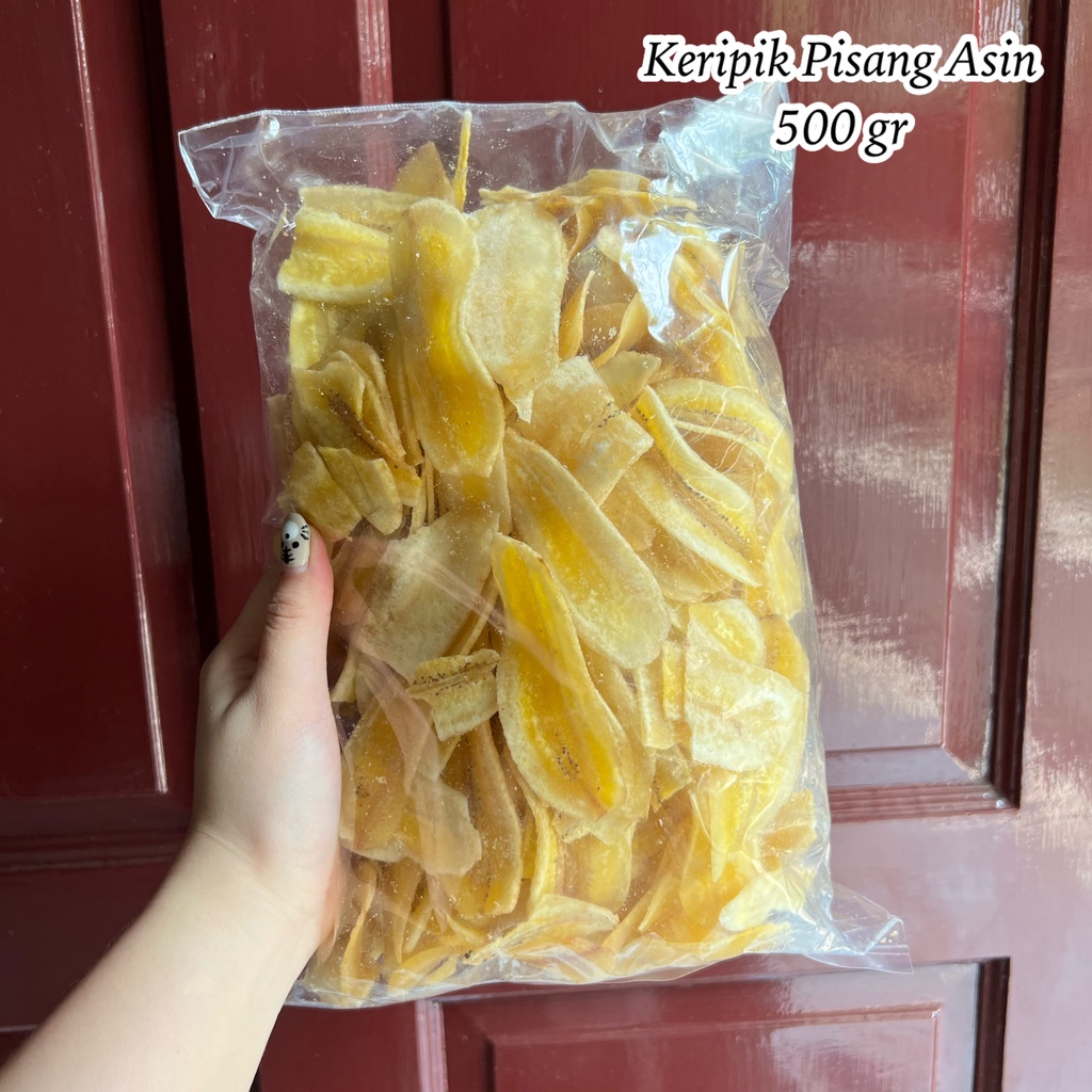 

KERIPIK PISANG ASIN 500 GRAM | KERIPIK PISANG ASIN KERIPIK PISANG MANIS SNACKY MEDAN OLEH-OLEH KHAS MEDAN CEMILAN MEDAN