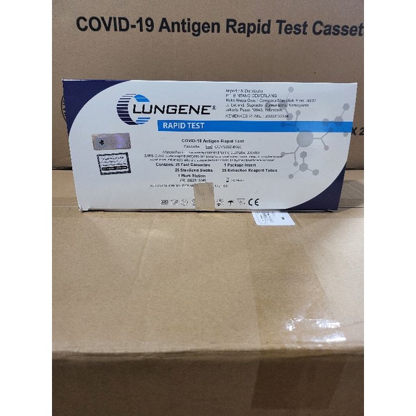 Swab Antigen Lungene AKL Hologram Isi 25 Pcs Kemenkes Original