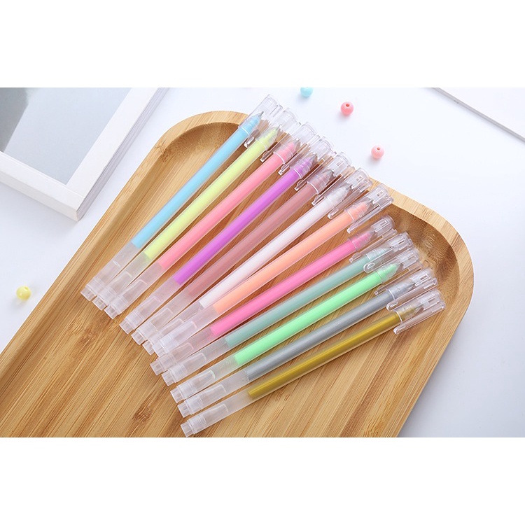 12pcs Pena Pen Pulpen Gel Warna Warni OSM-ST0082