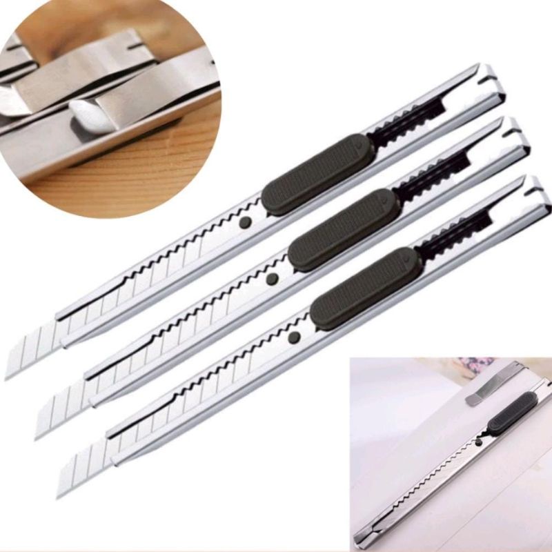 

Pisau Cutter Stainless Kecil 13 cm LM