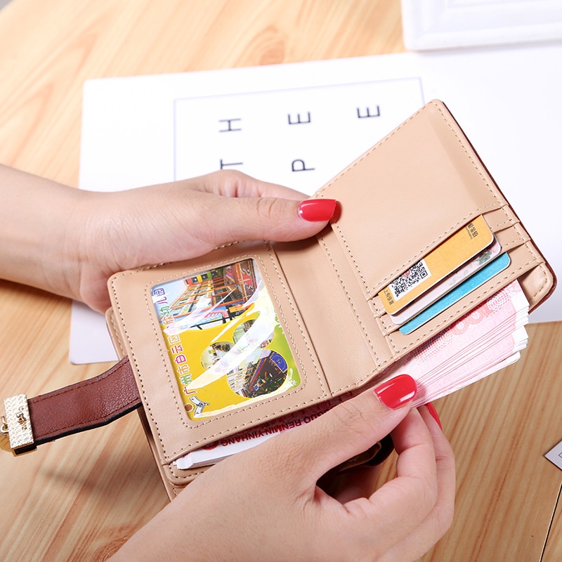 Dompet Lipat Mini Wanita Korean Fashion Trendy Fashion Wallet