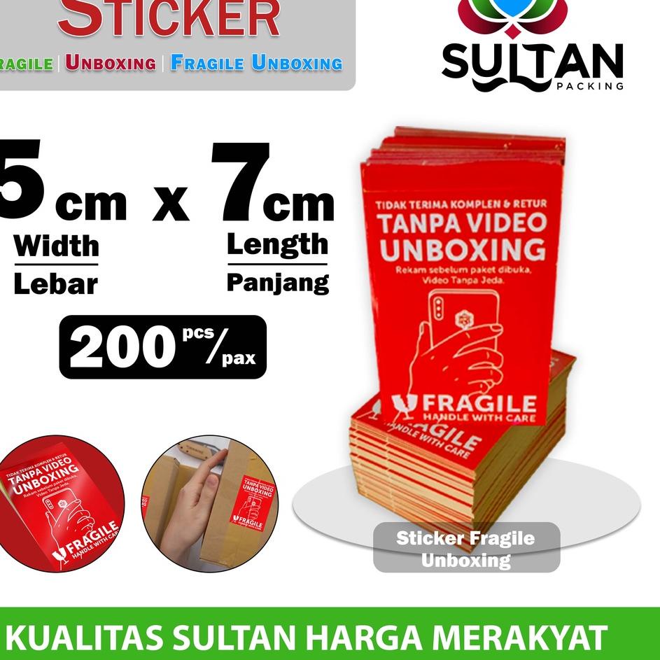 

HR6✡ Sticker FRAGILE UNBOXING 5x7cm STICKER CROMO HANDLE WITH CARE / PACK Harga Terjangkau