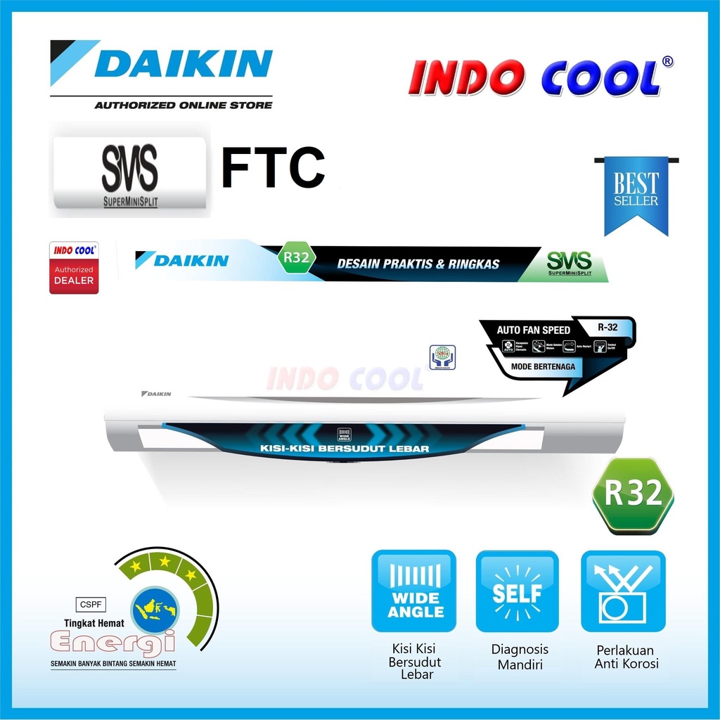 AC DAIKIN STANDART 1/2PK FTC15