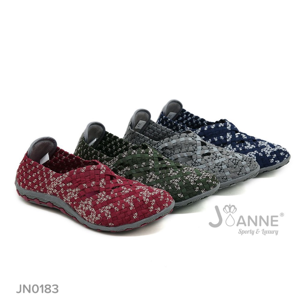 JOANNE Rajut Knit Flats Shoes #JN0183 ORIGINAL