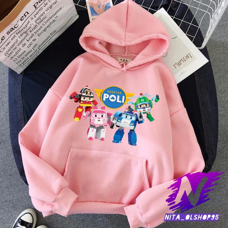 robocar poli hoodie anak polisi poli robocarpoli