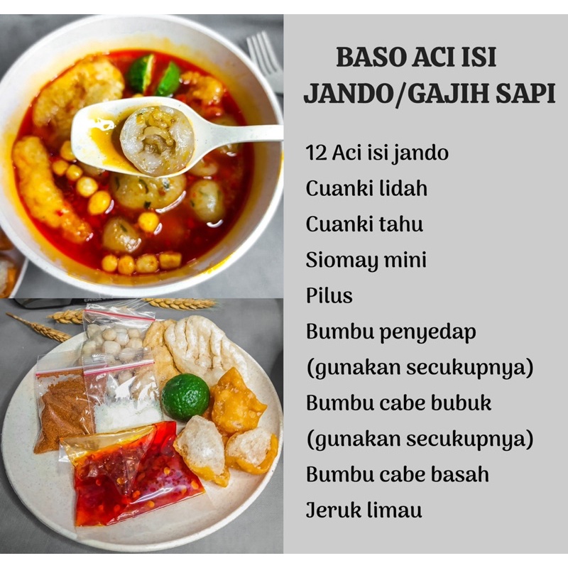 

Bakso aci ayam suwir