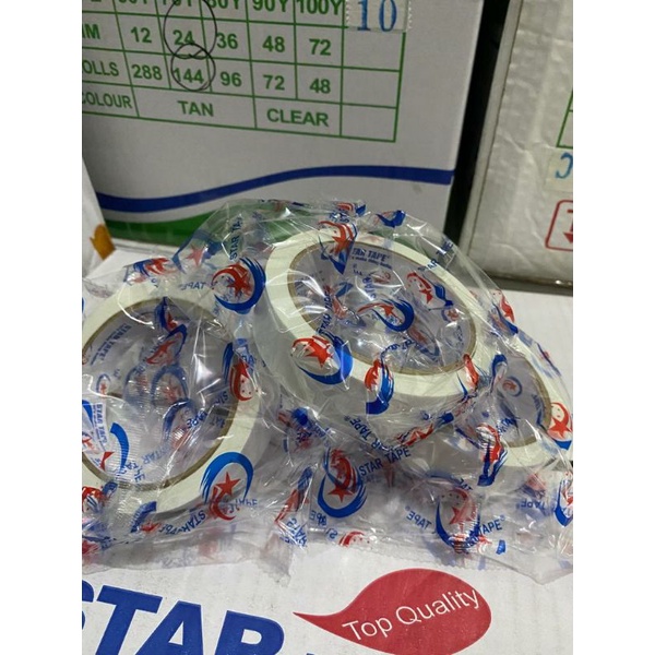 

Double tape isolasi dobel tip ukuran 24mm x 10 yard Star Tape