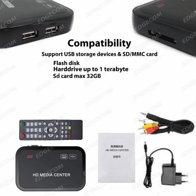 HDMI Media Player Full HD 1080P with HDMI