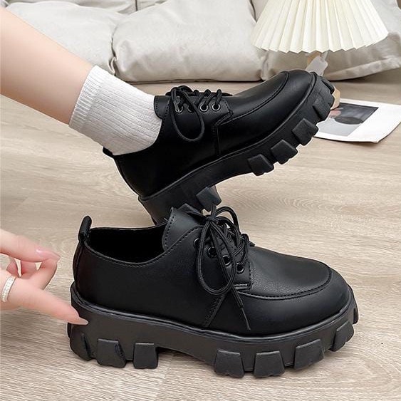 TBIG [COD] Sepatu Sneakers Import Shoes LOAFFERR Wanita Sepatu Korea Style Sekolah Kuliah