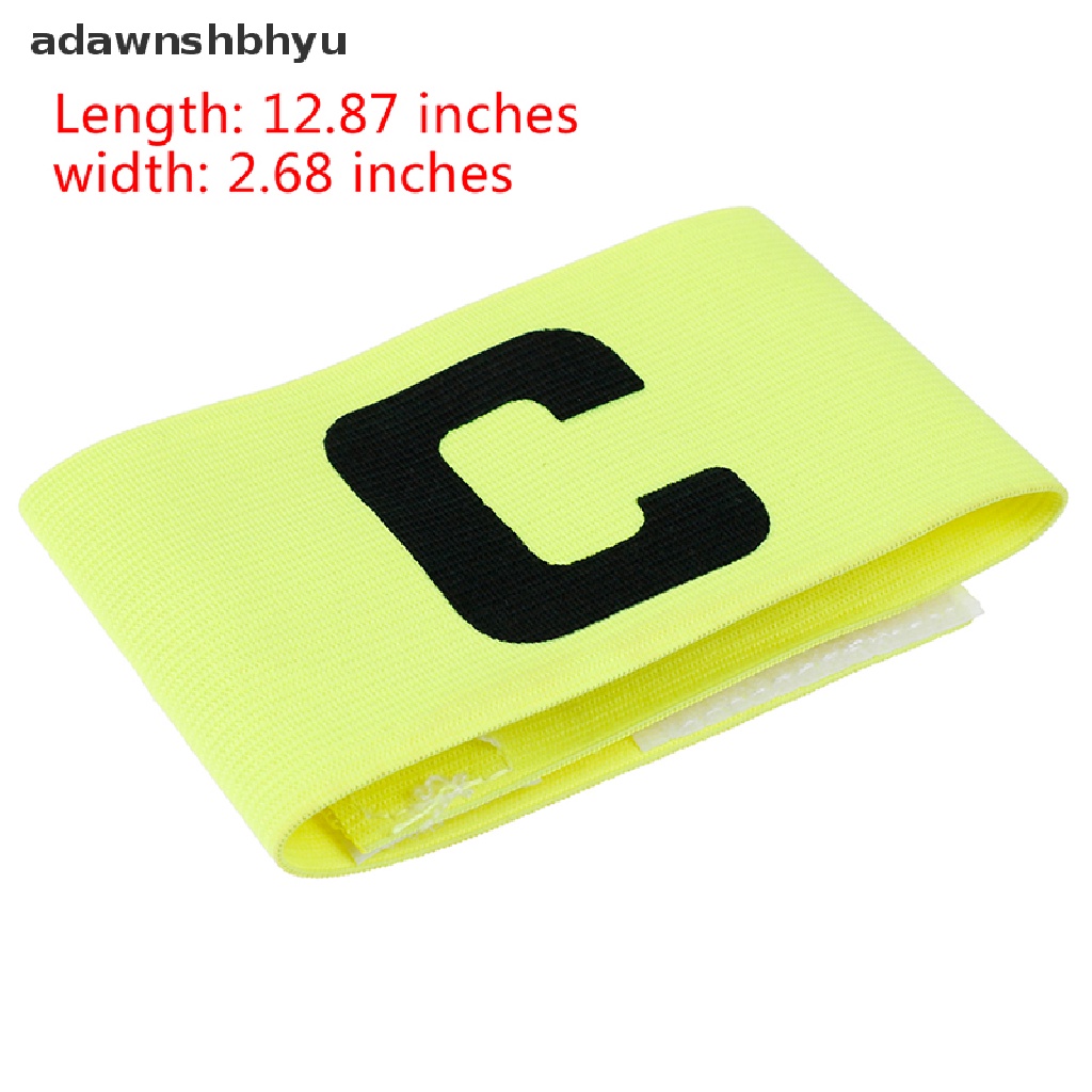 Adawnshbhyu 1pcs Ban Lengan Sepak Bola Football Leader Match Captain Armband Adjustable ID