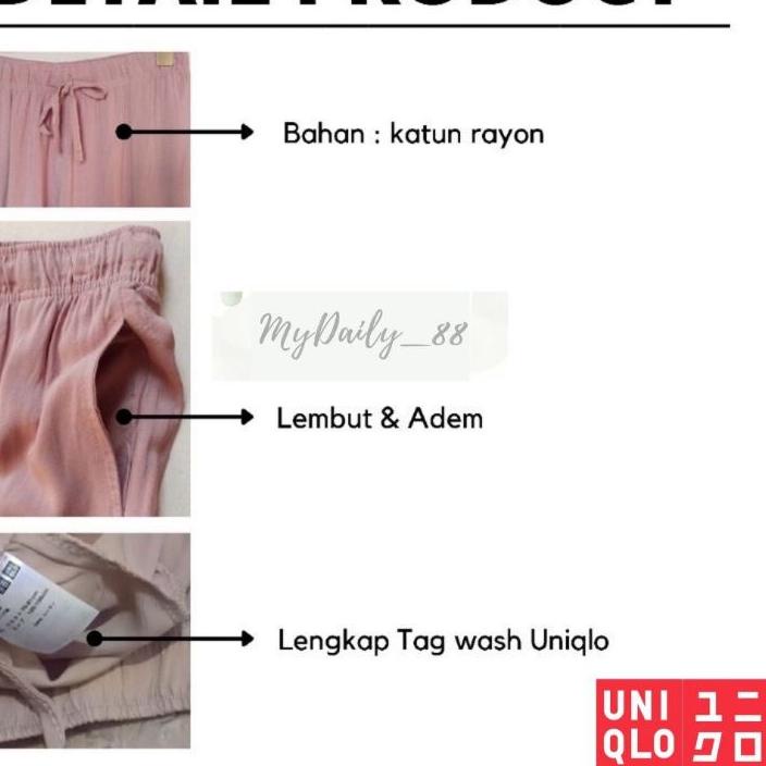 Terbaru KULOT UNIQLO RELACO (Tag/label UNIQLO)