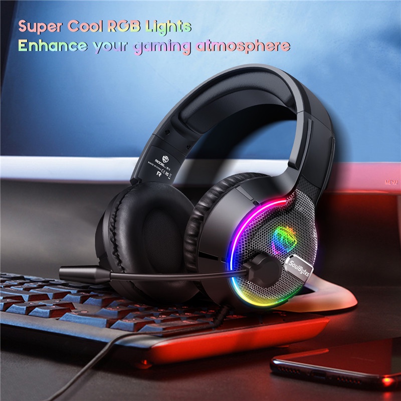 Sicibel S19 Headset Gaming Noise Canceling Dengan Mic Untuk Nintendo Switch / PS4 / Xbox One