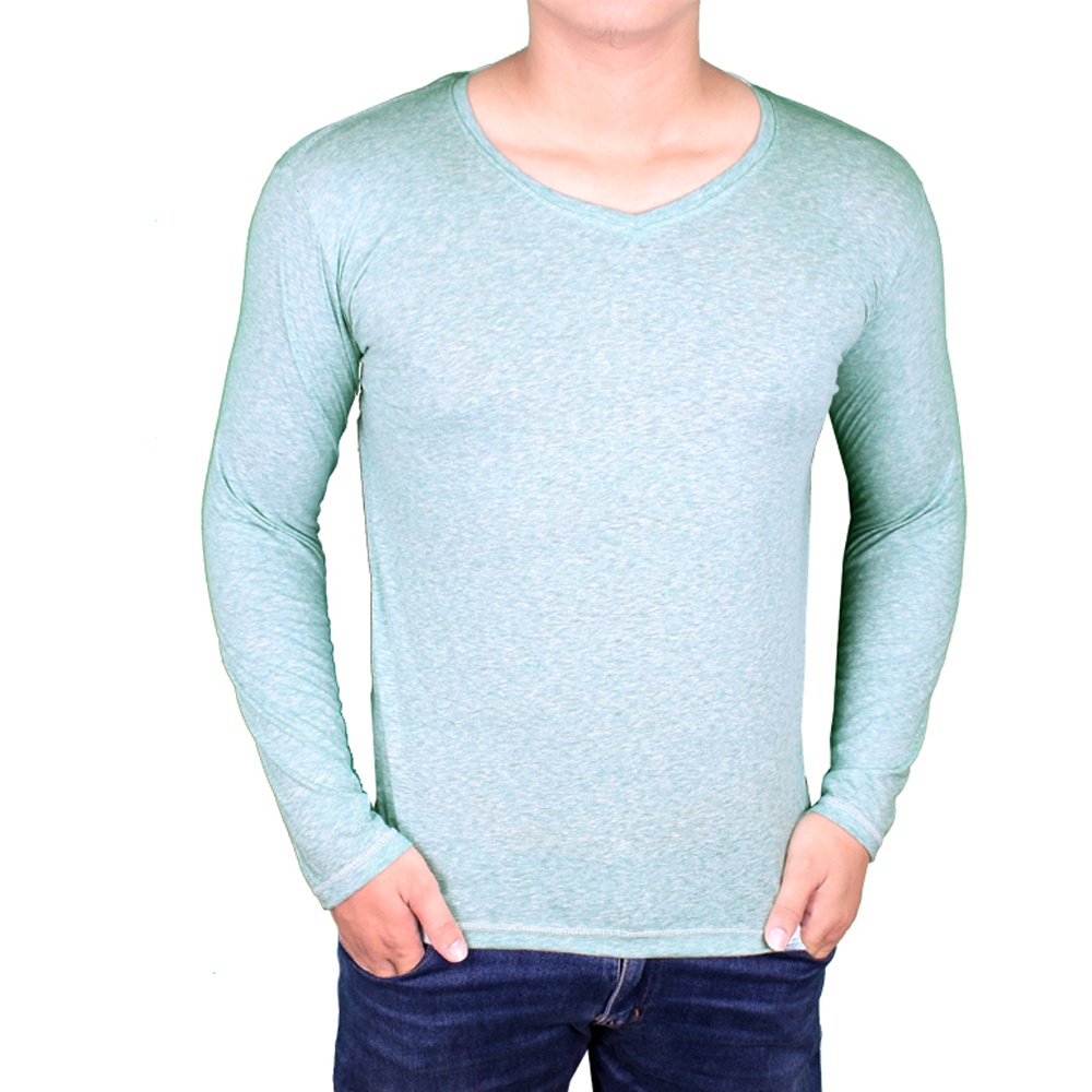 Long Sleeve Tshirts For Male Salur Biru – Abu – PAN 767