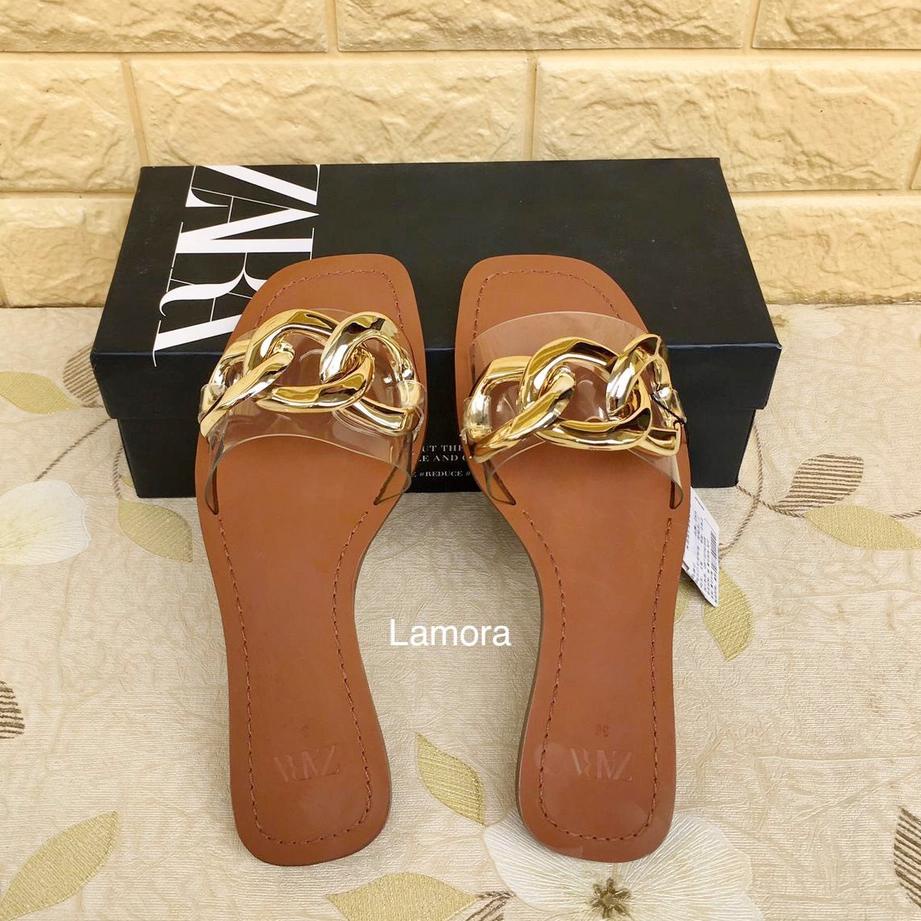 ➢❈ ZR-106 Flat Chain Sandals Dijual