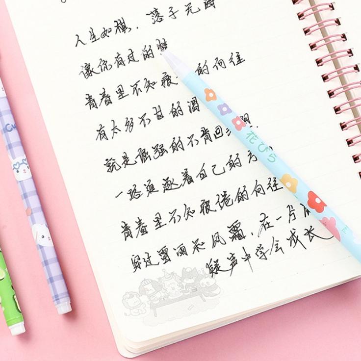 

⭐⭐⭐ 1 LUSIN (12 PCS/BIJI) PULPEN GEL MOTIF PURPLE BEAR LUCU IMUT / BOLPEN GEL SIMPLE BS