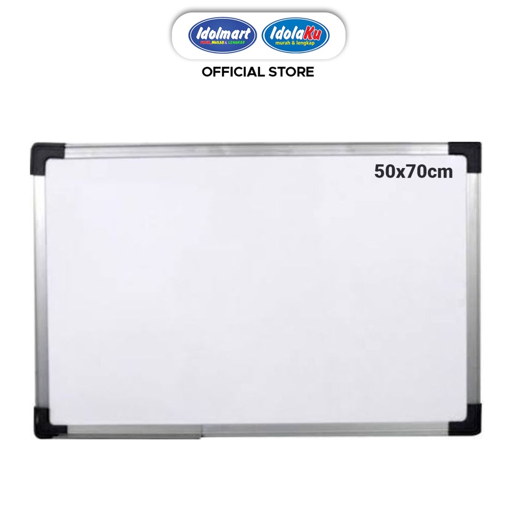 IDOLAKU Whiteboard Papan Tulis Putih Ukuran 40x80 - Murah