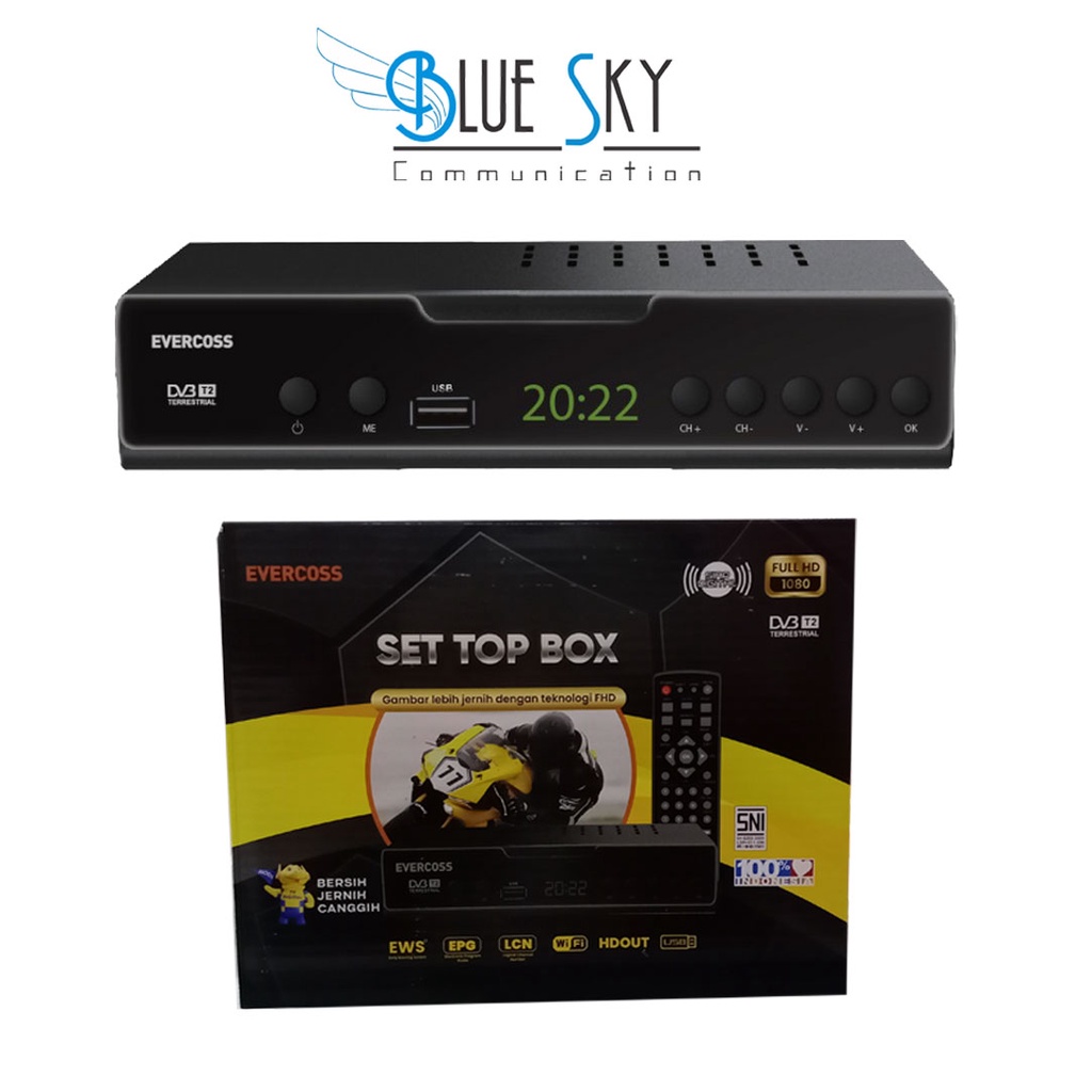 STB SET TOP BOX EVERCROSS DIGITAL TV RECEIVER