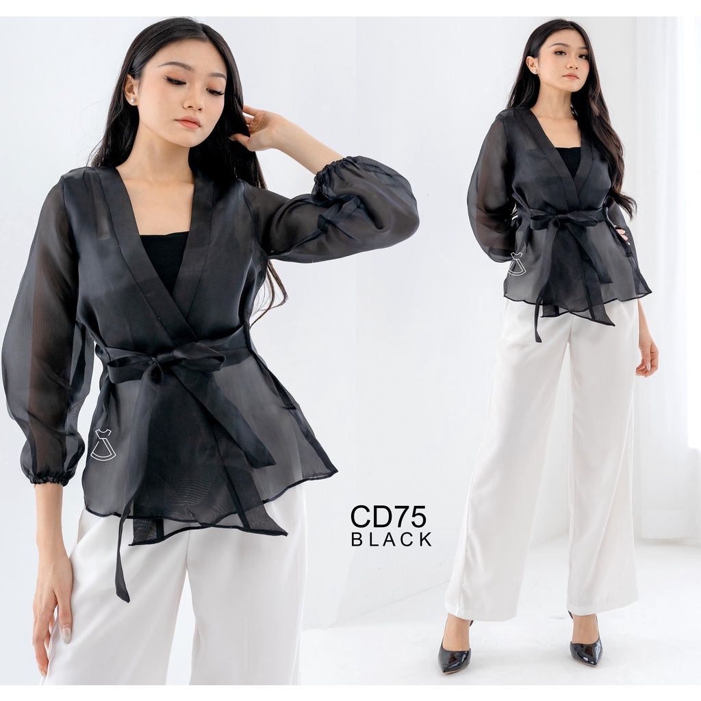 SEOLA - CD75 - Outer Blazer Organza Casual