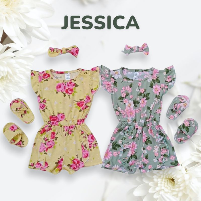 0-18 bln [BISA PILIH MOTIF] BUKAAN BAWAH JESSICA JUMPSUIT setelan sandal jesika jumpsuit baju anak