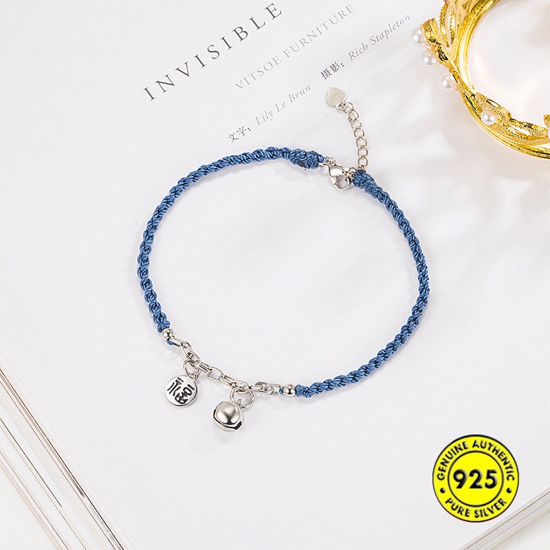 Klein Gelang Couple Lonceng Kartu Berkah Biru U1481