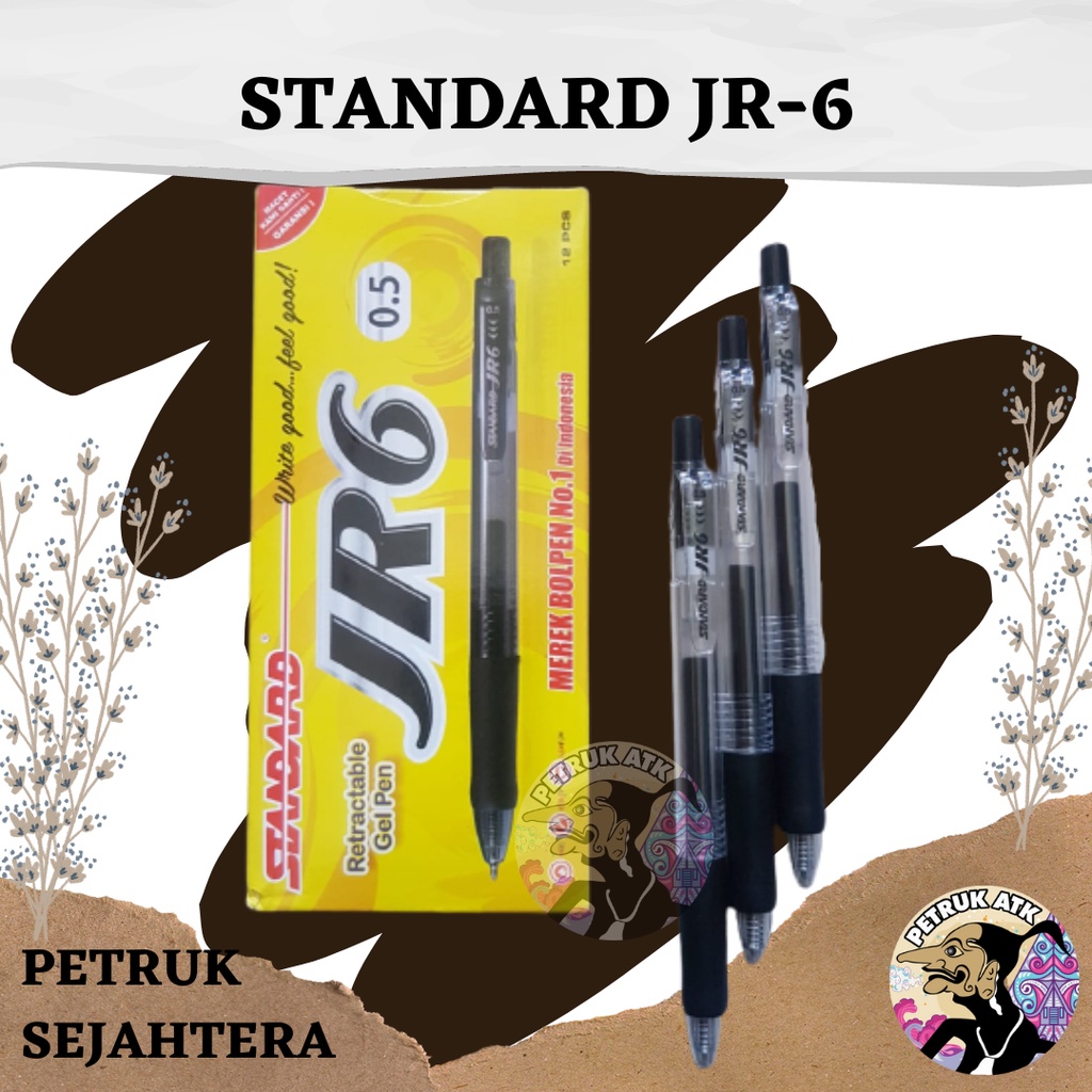 

[PCS] BALLPOINT / PENA / PULPEN STANDARD PEN JR6 0.5MM HITAM