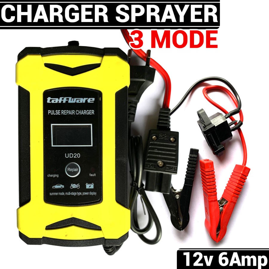 Charger Aki Sprayer elektrik 6 Ampere Repair - Charger sprayer 3 mode