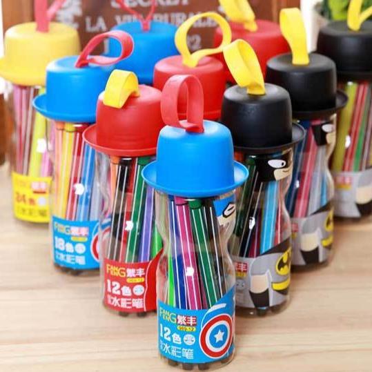 

Berkualitas Wwp 41 Pensil Warna Anak Spidol Warna Color Pencil Cair Karakter Avenger Ironman .,