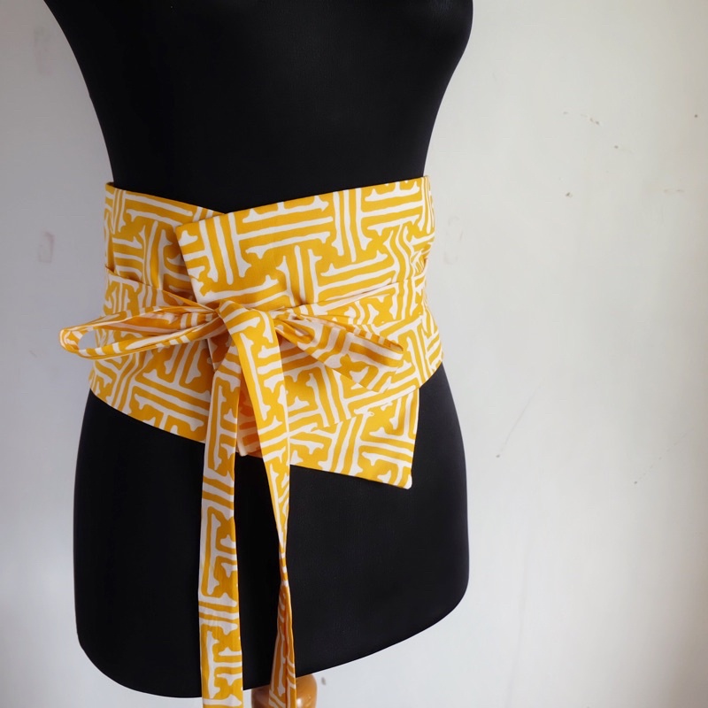 Obi Belt / Sabuk Batik Kuning