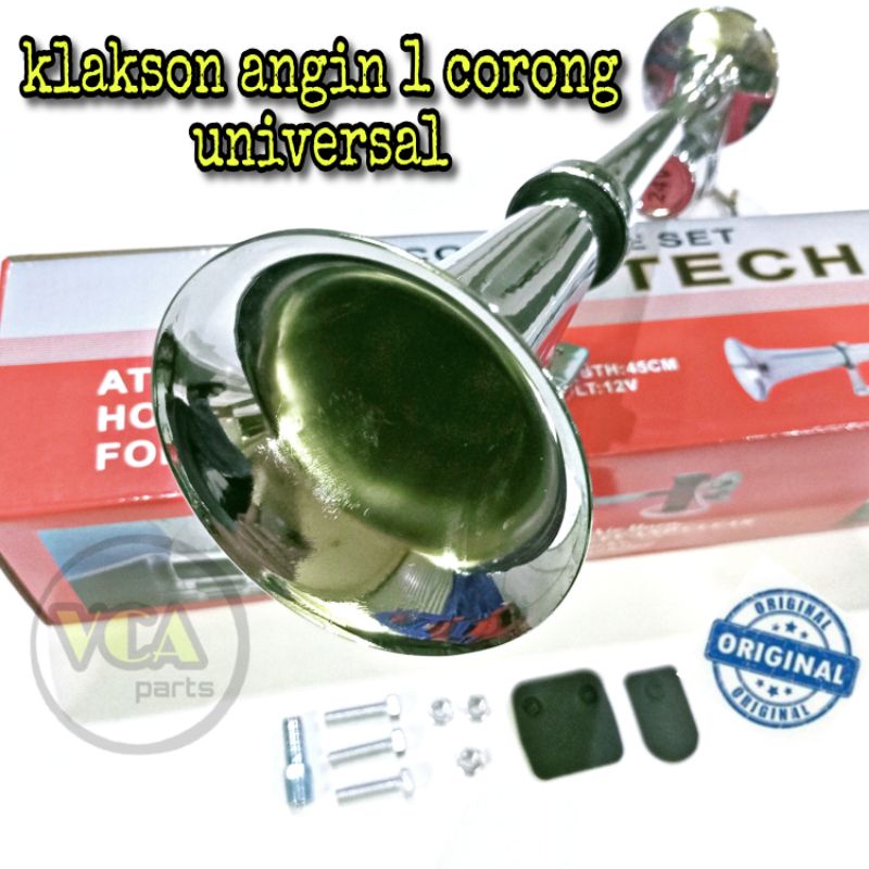 klakson angin 1 corong/klakson terompet 12v-24v 45cm universal.