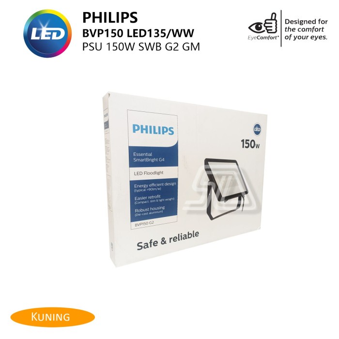 Lampu Sorot BVP150 LED135/WW PSU 150W SWB G2 GM
