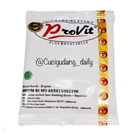 Jual SUSU KAMBING ETAWA PROVIT PLUS ROYAL JELLY HARGA 1 SACHET 100% ...